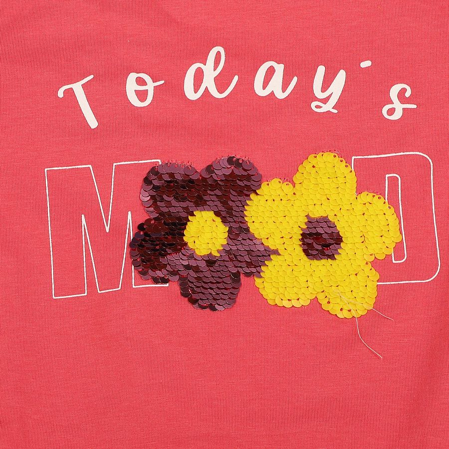Girls' T-Shirt, Orange, large