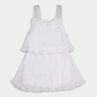 Girls' Frock , ऑफ व्हाइट, small