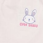 Infants Solid Elasticated Waist Pyjama, Pink, small image number null