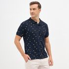 Men's Collared Half Sleeves T-Shirt , Navy Blue, small image number null