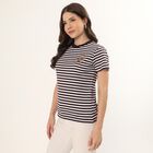 Women's Wine Round Neck Casual T-Shirt, Wine, small