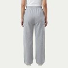 Women's Grey Slim-Fit Zip Pocket Track Pants, Melange Light Grey, small