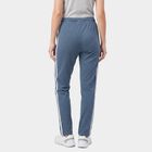Women's Navy Blue Regular Fit Side-Striped Track Pants, Navy Blue, small