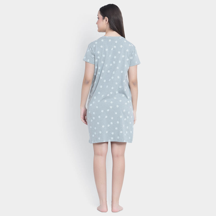 All Over Print Nighty, Light Grey, large image number null