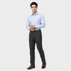 Men's Black Slim Fit Chino Trousers, Black, small
