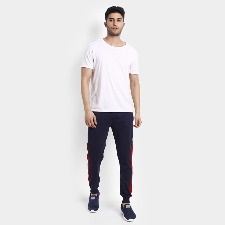 Cut N Sew Slim Joggers, Navy Blue, large image number null