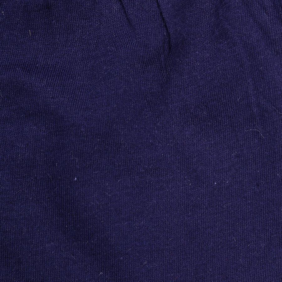 Infants Cotton Printed Baba Suit, Navy Blue, large image number null