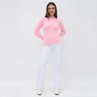 Women's Light Pink Crew Neck Slim Fit Pullover, हल्का गुलाबी, small image number null