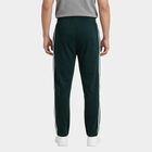Men's Dark Green Slim Fit Jogger Track Pants, Dark Green, small