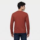 Men's Rust Crew Neck Regular T-Shirt, रस्ट, small