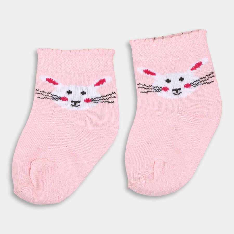Infants' Socks (Pack of 3), Pink, large