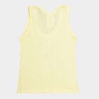 Infants Cotton Solid Vest, Yellow, small image number null
