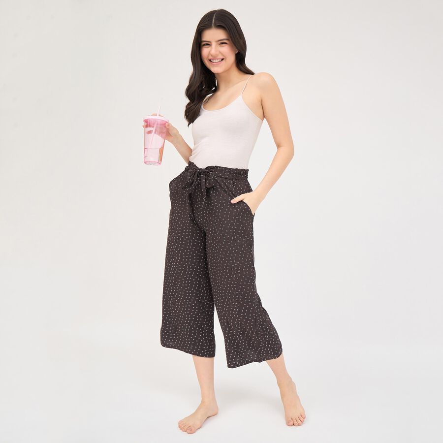 Ladies' Flared Capri, Brown, large image number null