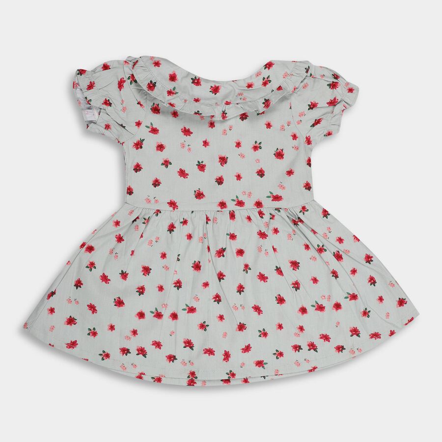 Infants' 100% Cotton Frock , Light Green, large image number null