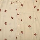 Boys Beige Cotton Long Sleeves Collar Regular Fit Shirt, Beige, small