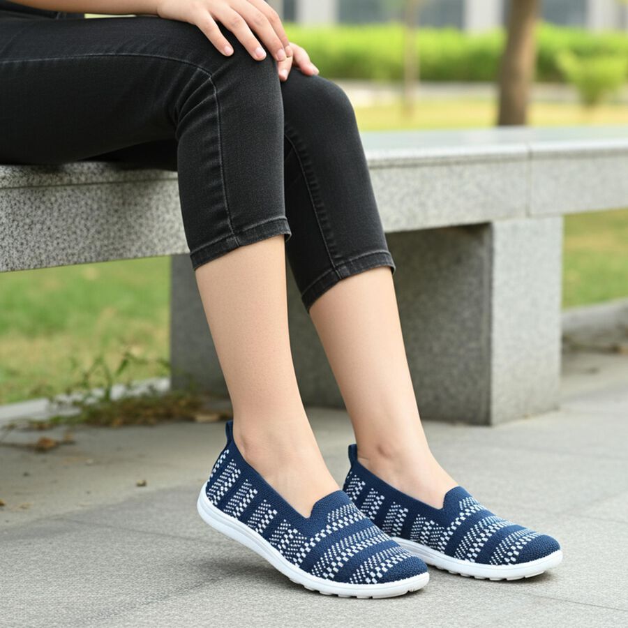 Ladies' Shoes, Blue, large