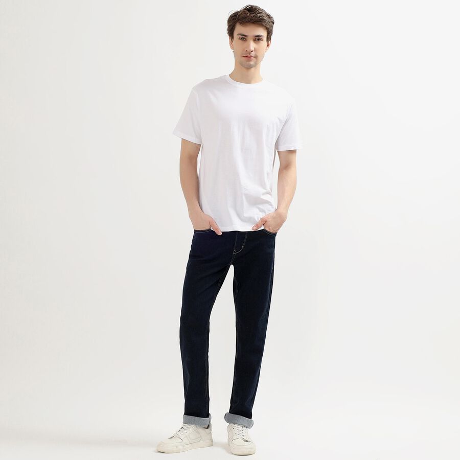 Men's Slim Fit Jeans, Mid Blue, large image number null