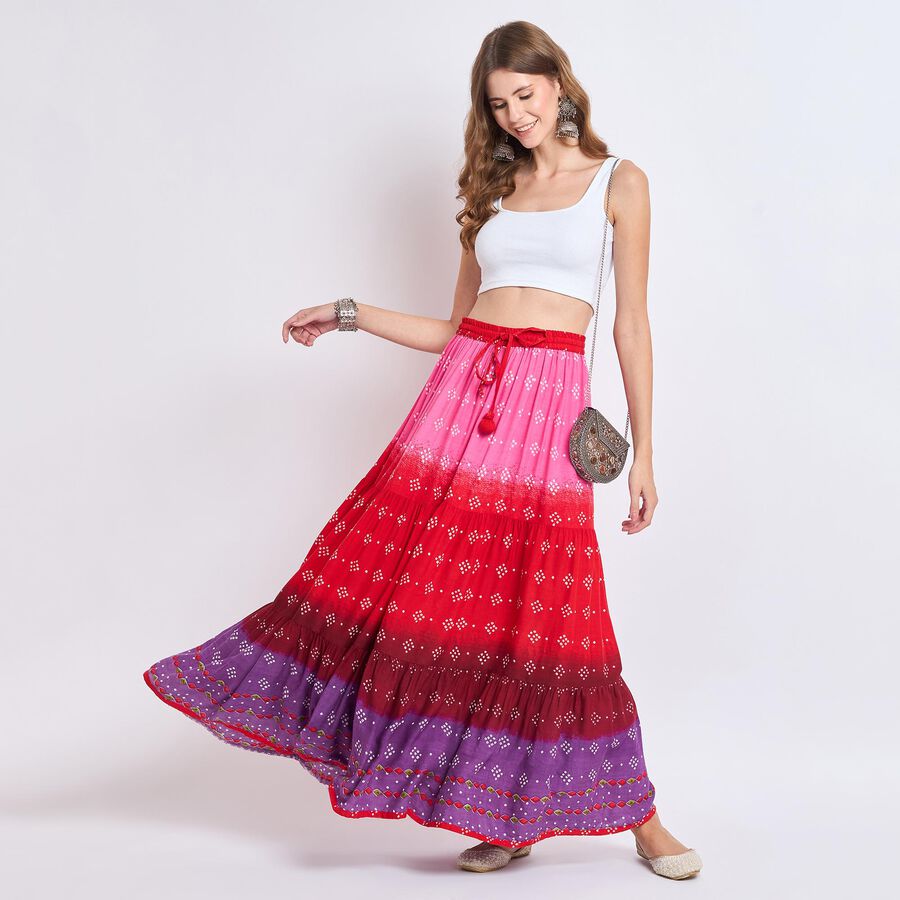 Ladies' Lehenga Skirt, Pink, large image number null