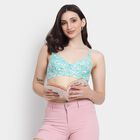 Ladies' 100% Cotton Bra , Light Green, small image number null