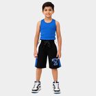 Boys Black Regular Fit Casual Bermuda Shorts, काला, small