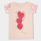 Girls' 100% Cotton T-Shirt , Light Pink, small image number null