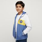 Boys Bright Yellow Hooded Casual Jacket, पीला, small image number null