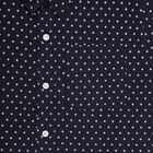 Boys' Deep Midnight Navy Blue Cotton Classic Casual Shirt, Navy Blue, small image number null