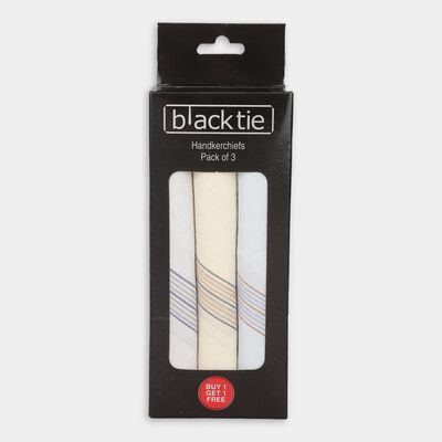 Men's Assorted Colors Striped Pack of 3 Handkerchief