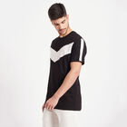 Cotton Round Neck T-Shirt, काला, small image number null