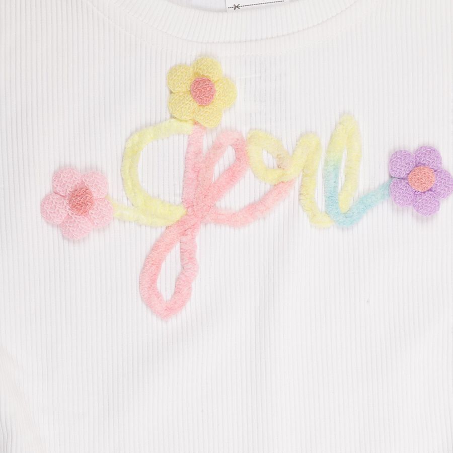 Girls' T-Shirt , सफ़ेद, large image number null