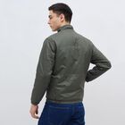 Men's Muted Olive High Neck Casual Jacket, ओलिव, small image number null