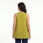 Women's Olive Green Cotton Round Neck Floral Printed Kurti, हल्का हरा, small