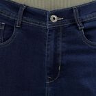 Women's Deep Midnight Navy Blue Straight Fit Classic Jeans, Mid Blue, small image number null