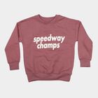 Boys' Pink Crew Neck Pullover Sweatshirt, गुलाबी, small