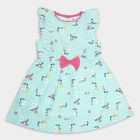 Girls' 100% Cotton Frock, हल्का हरा, small image number null
