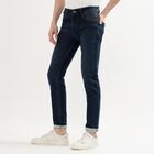 Men's Slim Fit Jeans, गहरा नीला, small image number null