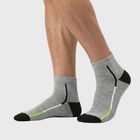 Men's Ankle Length Pack of 3 Socks ( Grey, Blue, Black ), मिश्रित हल्का ग्रे, small