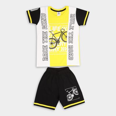 Boys' 100% Cotton Knit Baba Suit