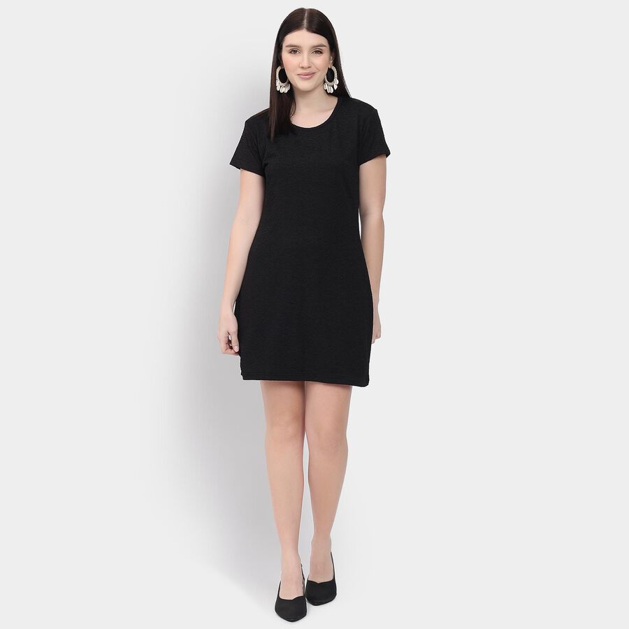 Ladies' Dress, काला, large
