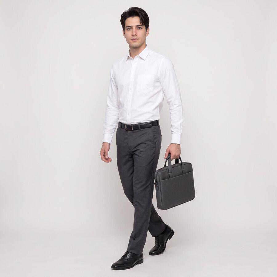 Men's White Formal Shirt, सफ़ेद, large