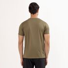 Men's Khaki Crew Neck Slim Fit T-Shirt, Khaki, small image number null