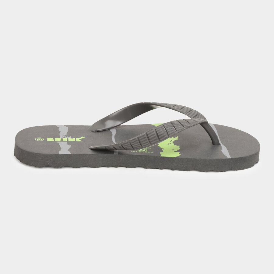 Men's Printed Slippers, ग्रे, large image number null