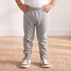Boys Grey Striped Long Johns Thermal, Melange Light Grey, small