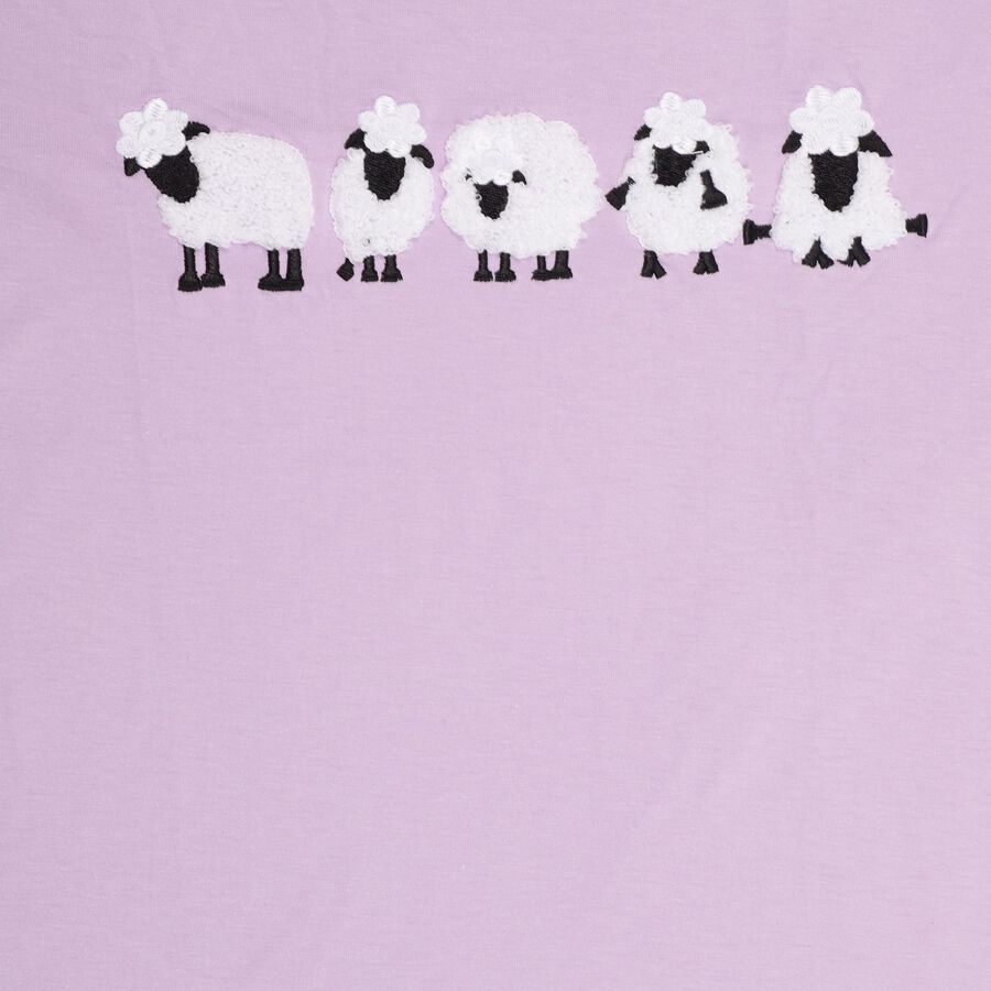 Girls' 100% Cotton T-Shirt , Lilac, large image number null