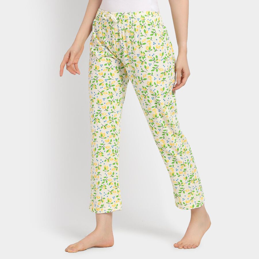 Ladies' 100% Cotton Pyjama, Yellow, large image number null