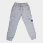 Boys' 100% Cotton Trousers, हल्का ग्रे, small image number null