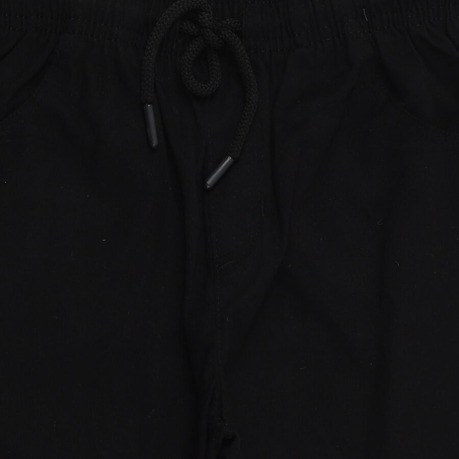 Boys' Trouser, काला, large