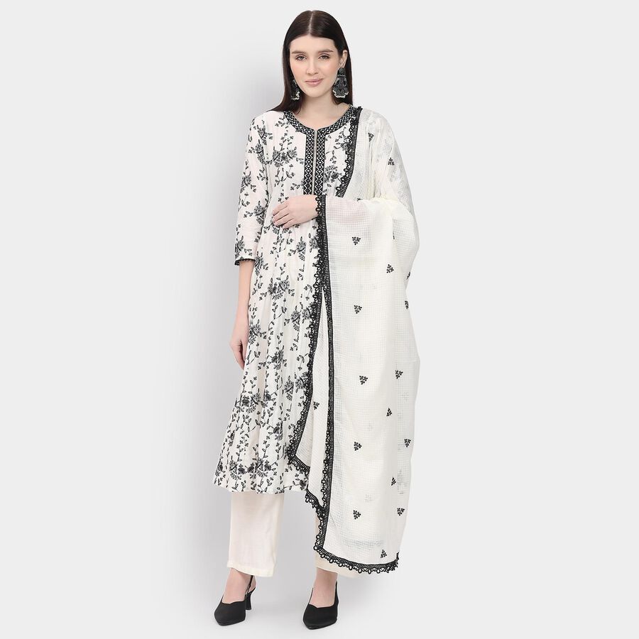 Ladies' Kurta, ऑफ व्हाइट, large image number null