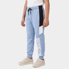 Boys' Light Blue Jogger Fit Graphic Printed Winter Pyjama, Light Blue, small
