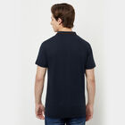 सॉलिड पोलो शर्ट, Navy Blue, small image number null